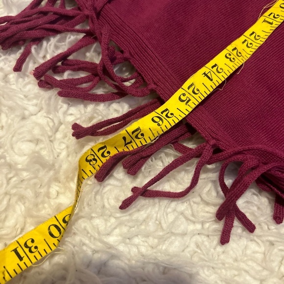 Clearance Rafella Women's fuchsia Turtleneck sweater fringe cotton bld 0162 XL - Picture 3 of 9